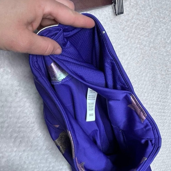 Nanette Lapore Play Compression Leggings Small Y2K Metallic starsm - Picture 7 of 13